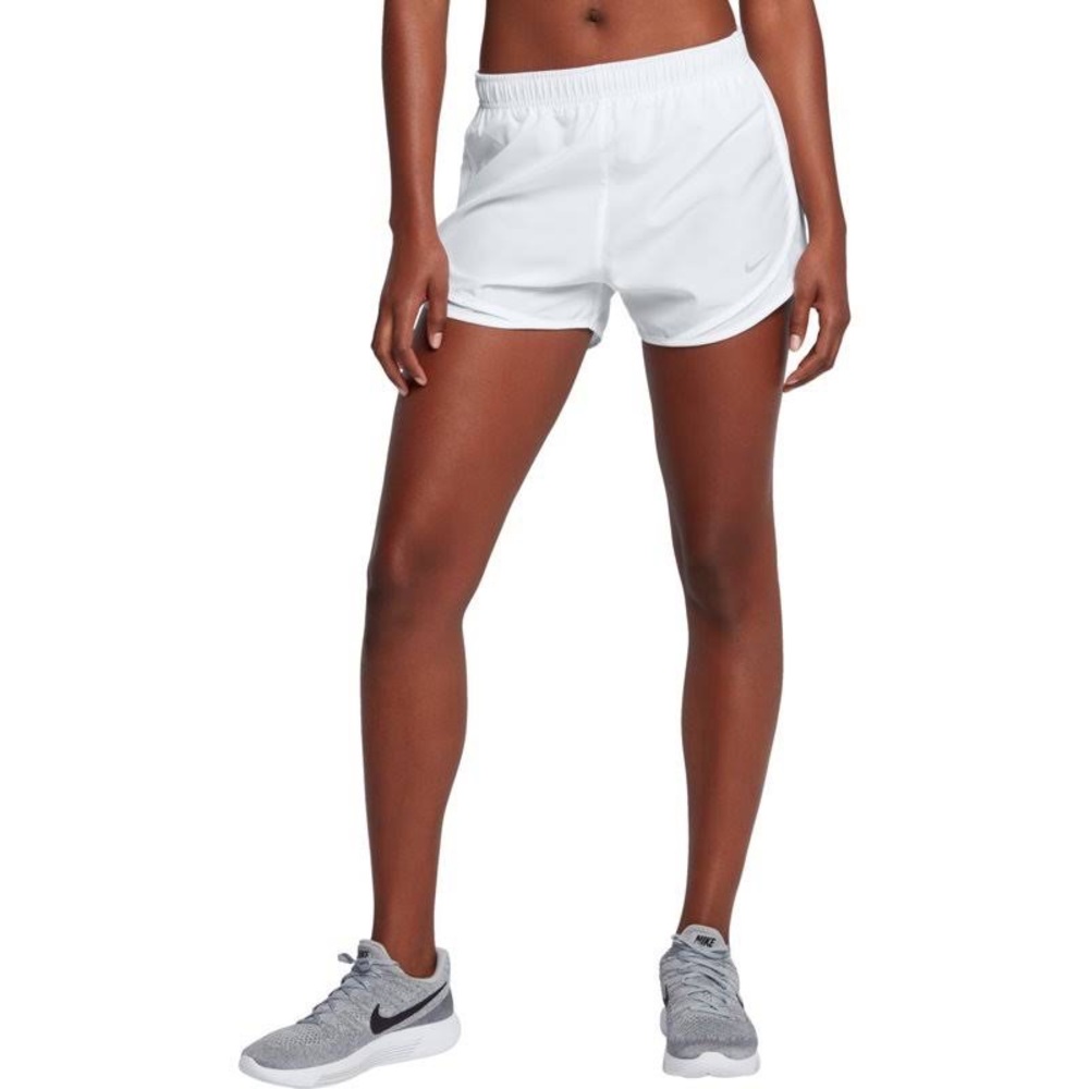 White Nike shorts